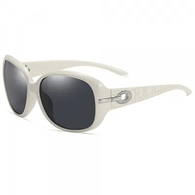 Ochelari De Soare Dama Techsuit 2012, Polarizati, Protectie UV, Albi Gri