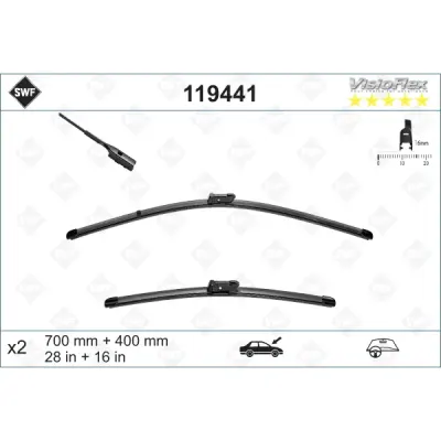 Lamela stergator SWF 119441