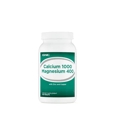 Calciu 1000mg cu Magneziu 400mg, 180 tablete, GNC