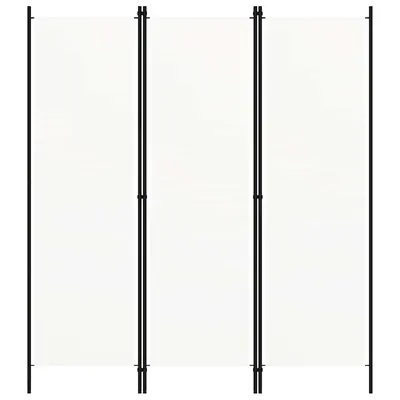 vidaXL Paravan de cameră cu 3 panouri, alb, 150 x 180 cm