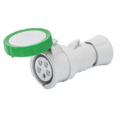Priza industriala mobila HP - IP66/IP67/IP68/IP69 - 3P+E 16A >50V >300-500HZ - GREEN - 2H - Strangere cu surub