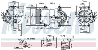 Compresor climatizare aer conditionat potrivit MERCEDES A (W169), B SPORTS TOURER (W245) 1.5 1.7 09.04-06.12
