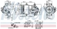Compresor climatizare aer conditionat potrivit MERCEDES A (W169), B SPORTS TOURER (W245) 1.5 1.7 09.04-06.12