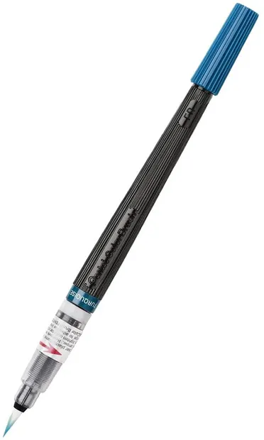 Pensula Pentel - Art Colours, turcoaz