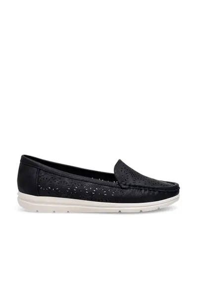 Mocasini dama - negru - material textil