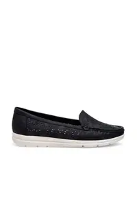 Mocasini dama - negru - material textil