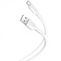 Cablu Date si Incarcare USB-A - microUSB XO Design NB212, 18W, 1m, Alb