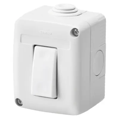 Protected Enclosure Complete With System Devices - With Intrerupator 2p 16 Ax - Ip40 - Grey Ral 7035