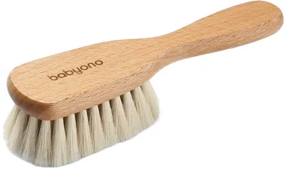 Perie cu păr natural Babyono - Take Care