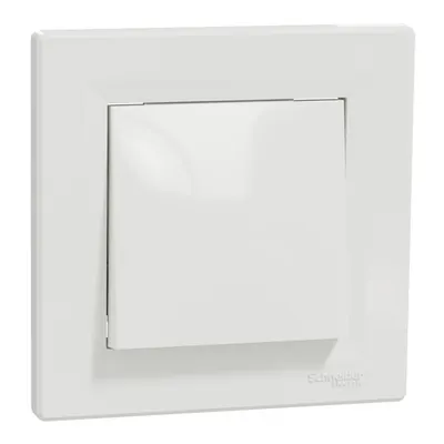 Intrerupator , 10A alb Asfora, montaj in doza rotunda - cu placa ornament