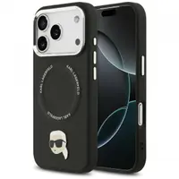 Husa MagSafe pentru Apple iPhone 17 Pro, Karl Lagerfeld, Karl Pin, Neagra