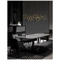 Lampa suspendata NEBULA Auriu Metal LED 33.6 Wat 230 Volt 2352Lm 3000K IP20