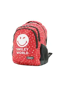 Rucsac Smiley world - 45x31x16 cm - Rosu