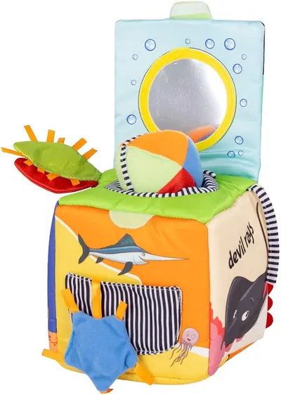 Jucărie educațională Chipolino - Cub textil