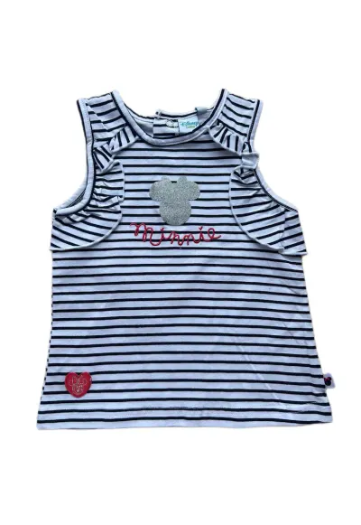 Tricou cu Minnie Mouse - bumbac - Alb