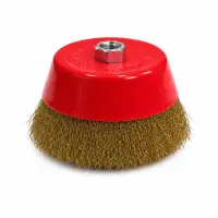 Perie cupa de sarma cu fir crimpat de 150 mm - pentru Curatare si Polizare