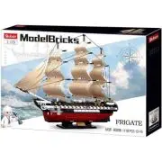 Set de constructie Machete, 1118 piese, Fregata Americana