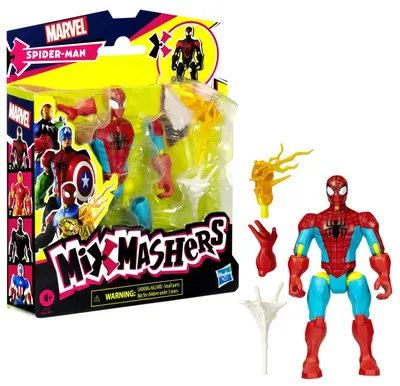 Figură de acțiune Hasbro Marvel MixMashers - Spider-Man, 12 cm