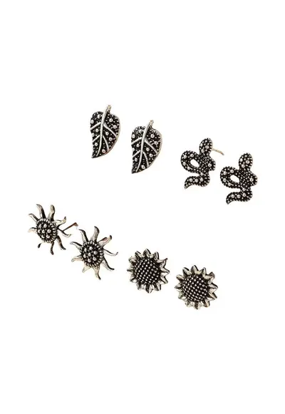 Set cercei argintii - Maluna C12