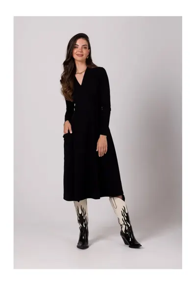 Rochie maxi de dama Colgrellam B266 negru - Negru