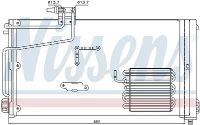 Radiator clima AC cu uscator Mercedes Clasa C (CL203), C T-MODEL (S203), C (W203), CLK (C209) 2.2D 2.7D intre 2000-2009
