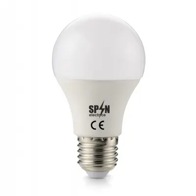 Bec Led E27, model glob A60, 6W=55W, lumina calda, 540Lm