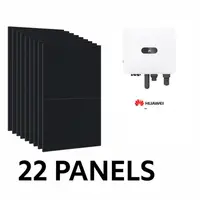 Kit fotovoltaic hibrid 380V 10kW cu 22 panouri 450W si invertor Huawei – Solutie inteligenta pentru autonomie.