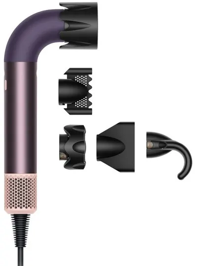 Uscător de păr Dyson - HD17 Supersonic r, 1700W, 3 viteze, Jasper/Plum