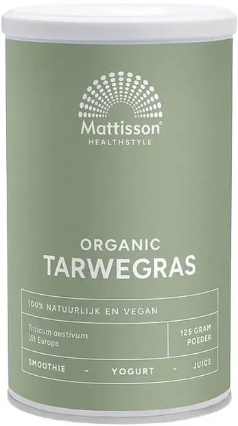 Mattisson Healthstyle Organic Tarwegras, 125 g