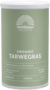 Mattisson Healthstyle Organic Tarwegras, 125 g
