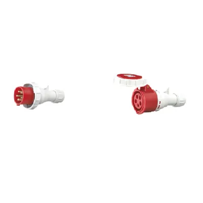 Pachet Fisa si Priza Mobila Industriala HTN 16A IP67 400V 5 Poli - Conectivitate Trifazata cu Nul, Mobila si Sigura