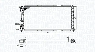 Radiator motor (Manual) potrivit FIAT PUNTO 1.7D