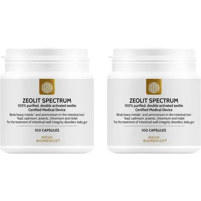 Pachet Zeolit Spectrum (Uz Intern) 100cps vegetale + 100cps vegetale
