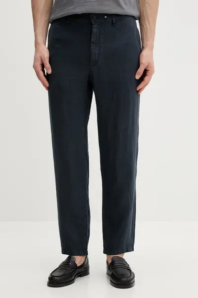 Rag & Bone pantaloni pentru bărbați, din in