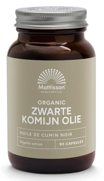 Organic Black Cumin, 500 mg, 90 capsule, Mattisson Healthstyle