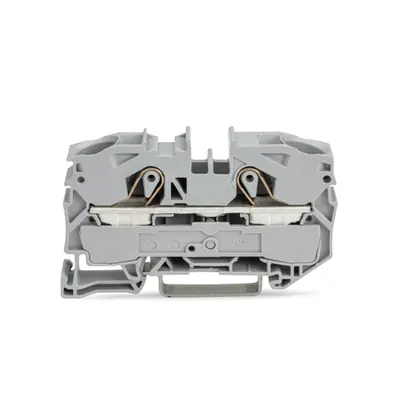 2-conductor through terminal block; 16 mm²; suitable for Ex e II applications; side and center marking; for DIN-rail 35 x 15 and 35 x 7.5; Push-in CAGE CLAMP®; 16,00 mm²; gray