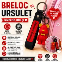 Breloc cu ursulet, Rosu