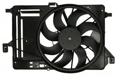 Ventilator radiator (cu carcasa) potrivit FORD C-MAX II, FOCUS III, FOCUS III KOMBI, GRAND C-MAX 1.5D 1.6D 07.10-02.20