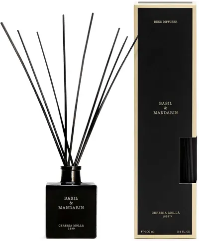 Bețișoare de tămâie Cereria Molla - Basil &amp; Mandarin, 100 ml