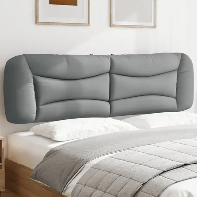 vidaXL Pernă tăblie de pat, Hvar, gri deschis, 180 cm, material textil
