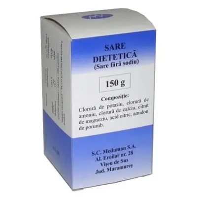 Sare dietetica (fara sodiu), Meduman | 150 g