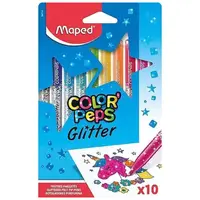 Carioci 10 culori/set, Color'Peps cu sclipici, Maped