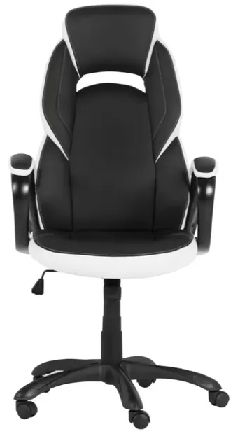 Scaun de gaming Carmen - 7511,negru/alb