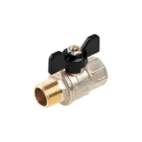 Robinet sfera pentru apa Uragano M/F 1'' cu fluture negru