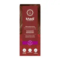 Vopsea de par naturala fara amoniac, ROSU MAHON, 100gr, Khadi