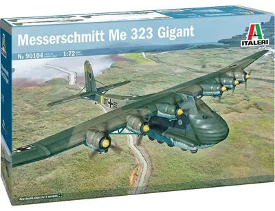 Model asamblabil Italeri Militar: Avioane - Avion militar greu de transport german Messerschmitt Me 323 Gigant