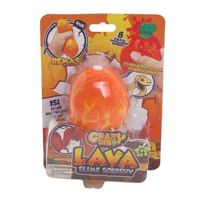 Ou cu figurina surpriza in slime Crazy Dino