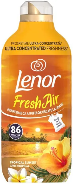 Balsam de rufe Lenor - Fresh Air Tropical Sunset, 86 spălări