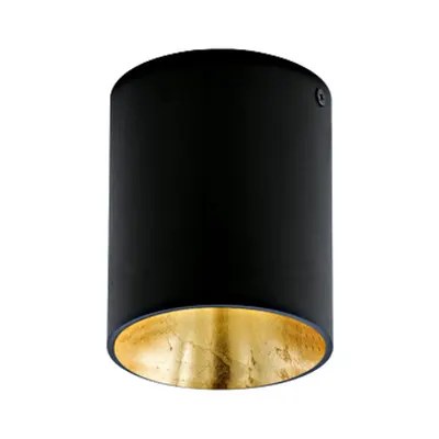 Ceiling luminaire Polasso round 35W black / gold IP20