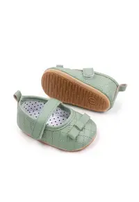 Pantofi Model AL 13356 cu fundita - Piele ecologica - Fete - Verde - Verde